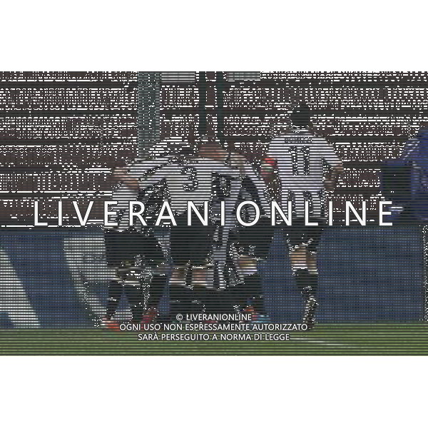 UDINESE - INTER COPPA ITALIA TIM CUP 09 GENNAIO 2014 NELLA FOTO ABBRACCI ESULTANZA DOPO IL GOL DI MAICOSUEL ©GARBUIO/AGENZIA ALDO LIVERANI SAS