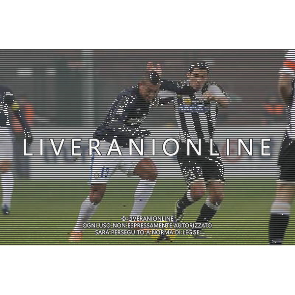 UDINESE - INTER COPPA ITALIA TIM CUP 09 GENNAIO 2014 NELLA FOTO GUARIN E ALLAN ©GARBUIO/AGENZIA ALDO LIVERANI SAS