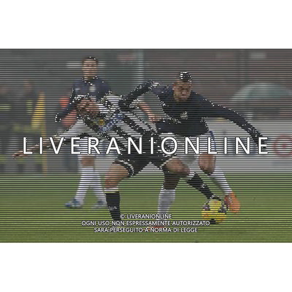 UDINESE - INTER COPPA ITALIA TIM CUP 09 GENNAIO 2014 NELLA FOTO GUARIN E ALLAN ©GARBUIO/AGENZIA ALDO LIVERANI SAS