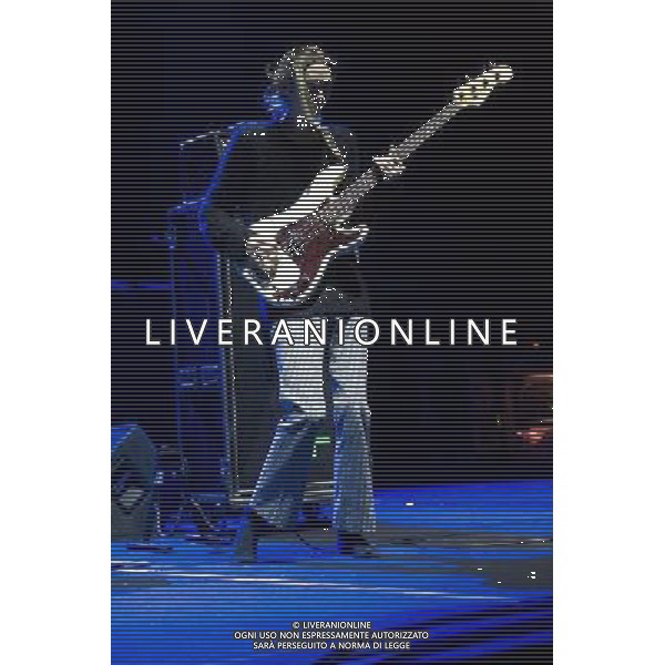 Bassist Cavan McCarthy of Swim Deep supporting The 1975 at Brixton Academy, London, England, UK on 9th January 2014. AG ALDO LIVERANI SAS ONLY ITALY