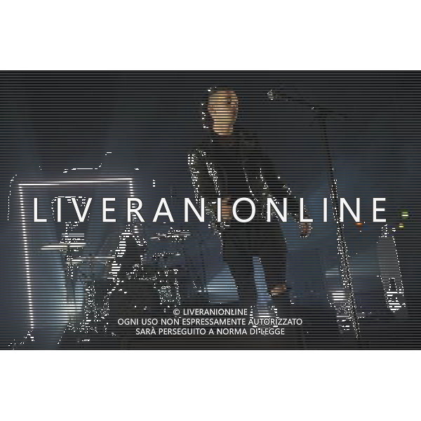 Matt Healy of Manchester indie rock band The 1975 performing at the first of three shows at Brixton Academy, London, England, UK on 9th January 2014. AG ALDO LIVERANI SAS ONLY ITALY
