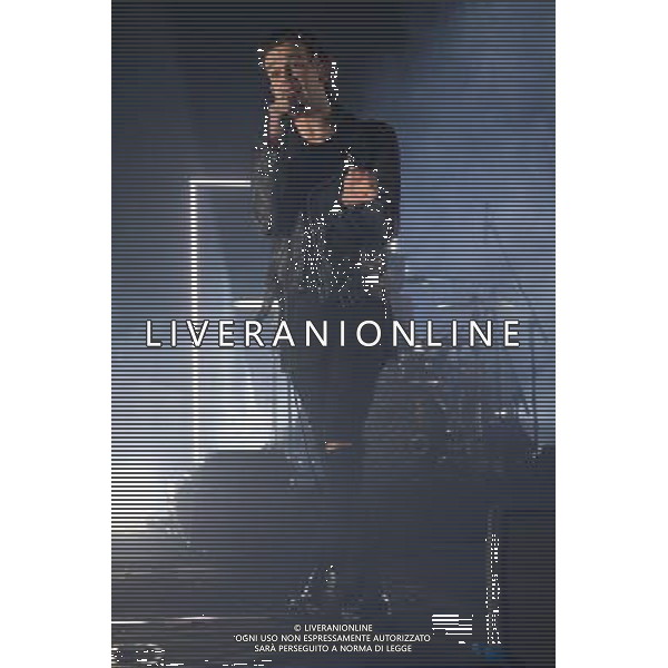Matt Healy of Manchester indie rock band The 1975 performing at the first of three shows at Brixton Academy, London, England, UK on 9th January 2014. AG ALDO LIVERANI SAS ONLY ITALY
