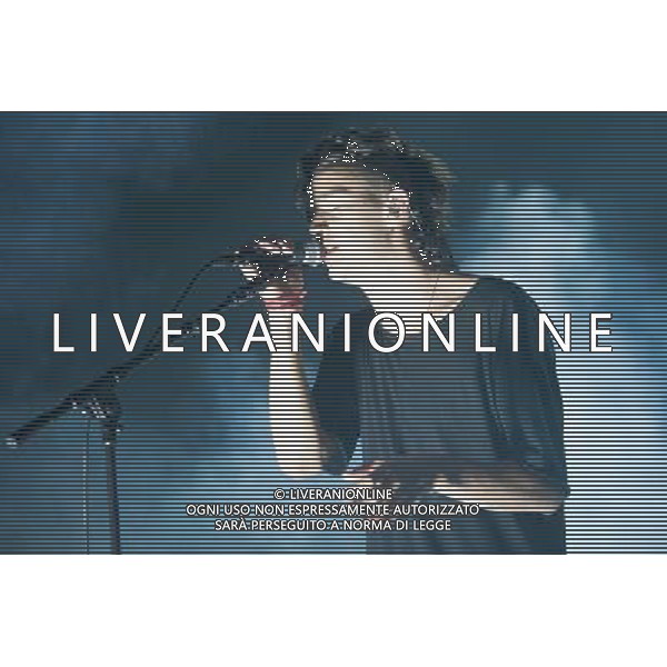 Matt Healy of Manchester indie rock band The 1975 performing at the first of three shows at Brixton Academy, London, England, UK on 9th January 2014. AG ALDO LIVERANI SAS ONLY ITALY