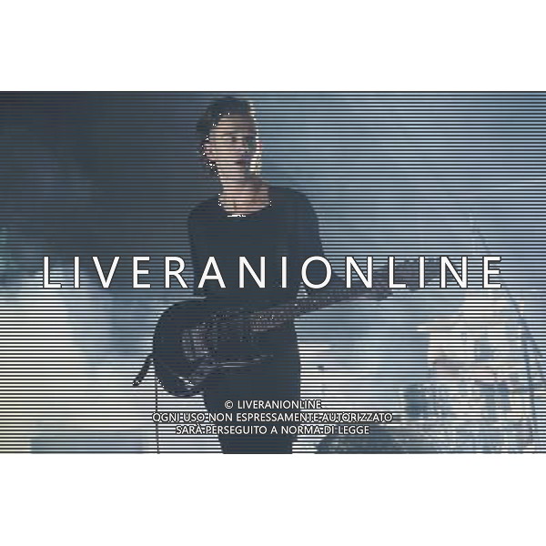Matt Healy of Manchester indie rock band The 1975 performing at the first of three shows at Brixton Academy, London, England, UK on 9th January 2014. AG ALDO LIVERANI SAS ONLY ITALY