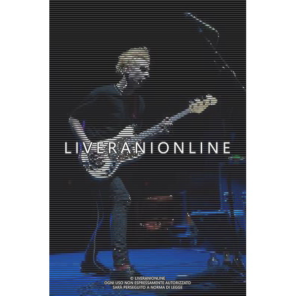 Bassist Theo Ellis of North London band Wolf Alice supporting The 1975 at Brixton Academy, London, England, UK on 9th January 2014. AG ALDO LIVERANI SAS ONLY ITALY