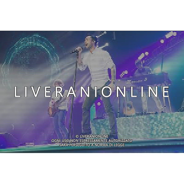 Adam Levine of LA pop rock band Maroon 5 performing at the first of two shows at The O2 Arena, London, England, UK on Friday 10th January 2013. ©Photoshot/Ag. Aldo Liverani s.a.s.-Only Italy-Editorial Use Only