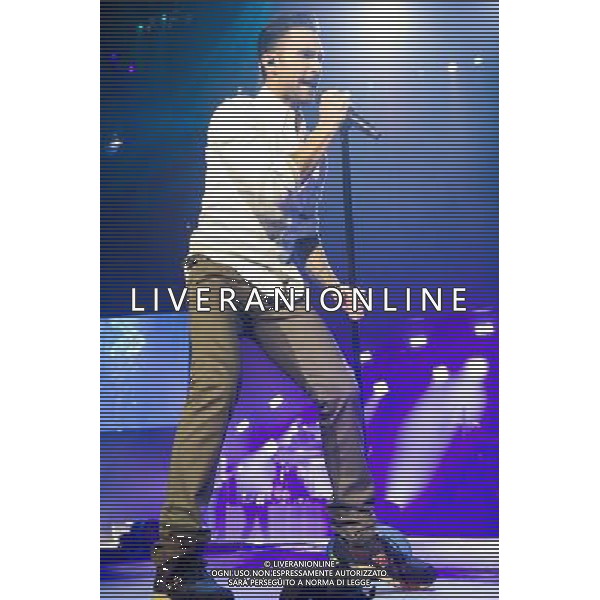 Adam Levine of LA pop rock band Maroon 5 performing at the first of two shows at The O2 Arena, London, England, UK on Friday 10th January 2013. ©Photoshot/Ag. Aldo Liverani s.a.s.-Only Italy-Editorial Use Only