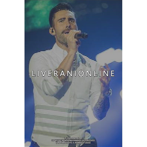 Adam Levine of LA pop rock band Maroon 5 performing at the first of two shows at The O2 Arena, London, England, UK on Friday 10th January 2013. ©Photoshot/Ag. Aldo Liverani s.a.s.-Only Italy-Editorial Use Only