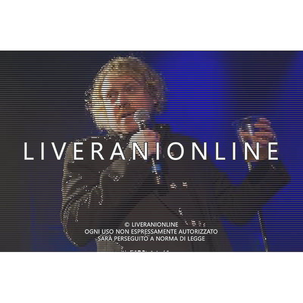 Leigh Francis (aka Keith Lemon) introduces Mel C for her 40th Birthday show at Shepherd\'s Bush Empire, London, England, UK on 11th January 2014. AG ALDO LIVERANI SAS ONLY ITALY