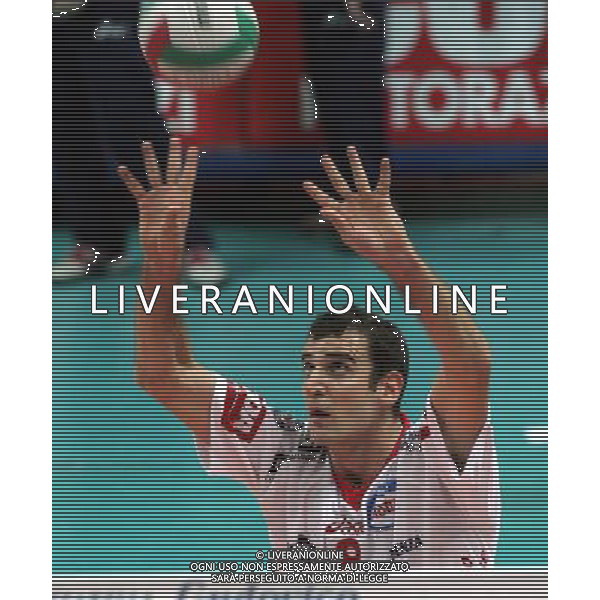 COPRA VOLLEY PIACENZA-SISLEY TRVISO 07/11/2004 NELLA FOTO BOTTI MASSIMO AGENZIA ALDO LIVERANI