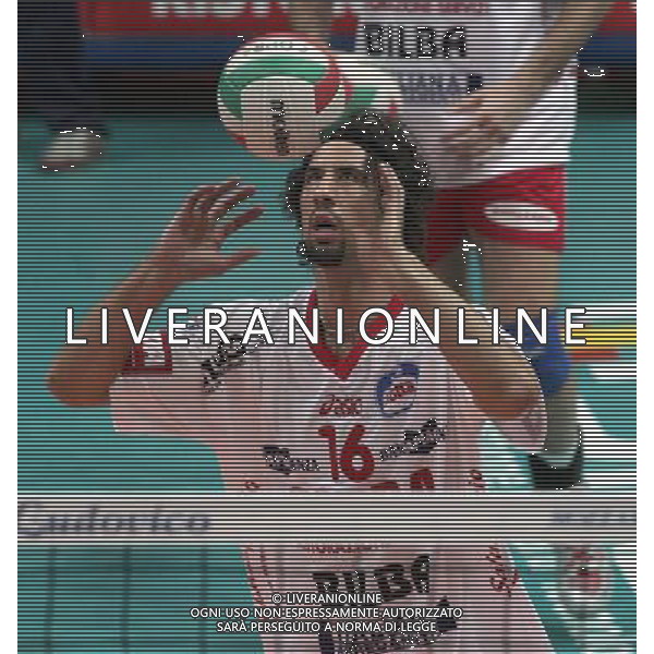 COPRA VOLLEY PIACENZA-SISLEY TRVISO 07/11/2004 NELLA FOTO BOVOLENTA VIGOR AGENZIA ALDO LIVERANI