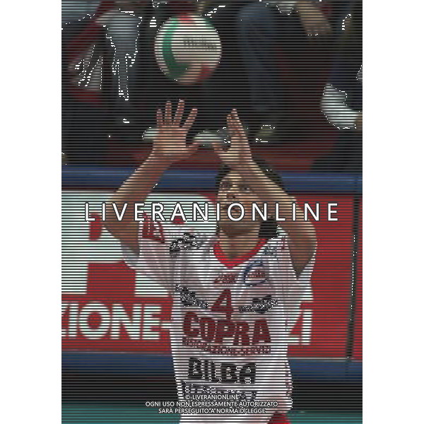 COPRA VOLLEY PIACENZA-SISLEY TRVISO 07/11/2004 NELLA FOTO CARLETTI CLAUDIO AGENZIA ALDO LIVERANI