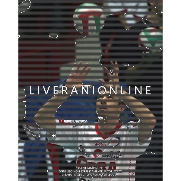 COPRA VOLLEY PIACENZA-SISLEY TRVISO 07/11/2004 NELLA FOTO GRBIC NIKOLA AGENZIA ALDO LIVERANI