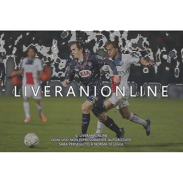 Lucas Orban / Lucas Moura - 14.01.2014 - Bordeaux / Paris Saint Germain - 1/4Finale Coupe de la Ligue Photo : Manuel Blondeau / Icon Sport AG ALDO LIVERANI SAS ONLY ITALY
