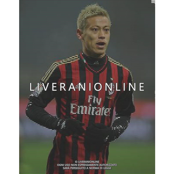 Coppa Italia TIM Cup 2013/2014 Ottavi di Finale Milano - 15.01.2014 Milan-Spezia Nella Foto:Keisuke Honda /Ph.Vitez-Ag. Aldo Liverani