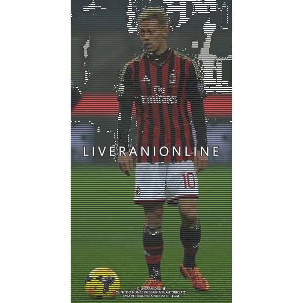 Coppa Italia TIM Cup 2013/2014 Ottavi di Finale Milano - 15.01.2014 Milan-Spezia Nella Foto:Keisuke Honda /Ph.Vitez-Ag. Aldo Liverani