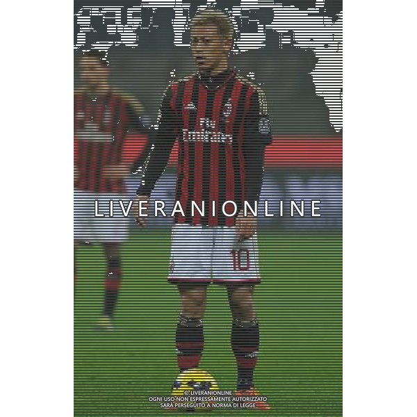 Coppa Italia TIM Cup 2013/2014 Ottavi di Finale Milano - 15.01.2014 Milan-Spezia Nella Foto:Keisuke Honda /Ph.Vitez-Ag. Aldo Liverani