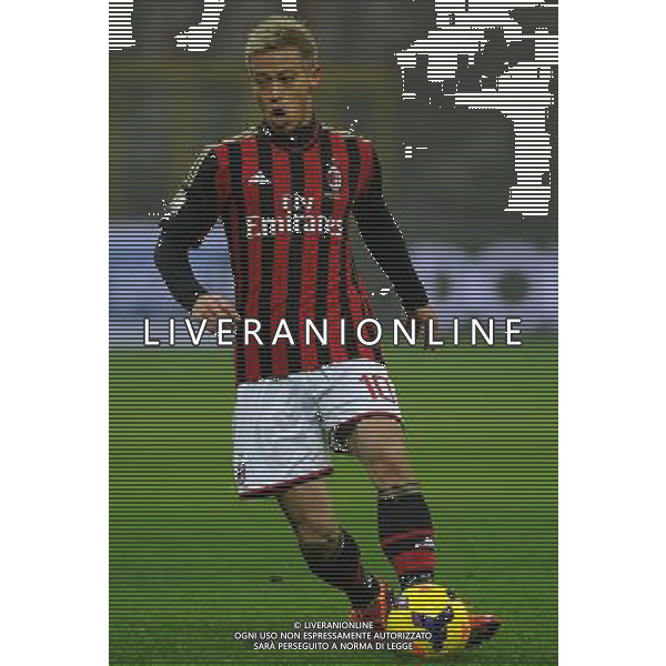 Coppa Italia TIM Cup 2013/2014 Ottavi di Finale Milano - 15.01.2014 Milan-Spezia Nella Foto:Keisuke Honda /Ph.Vitez-Ag. Aldo Liverani