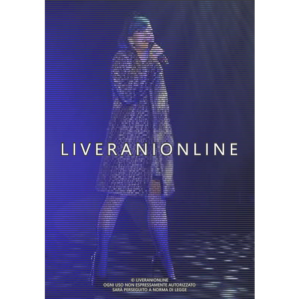  Lily Allen on stage at the \'Under 1 Roof\' concert, held at Hammersmith Apollo, London, on Thursday December 19, 2013. AG ALDO LIVERANI SAS ONLY ITALY