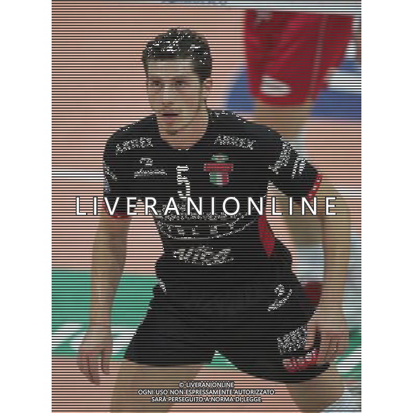 COPRA VOLLEY PIACENZA-SISLEY TRVISO 07/11/2004 NELLA FOTO vermiglio valerio AGENZIA ALDO LIVERANI