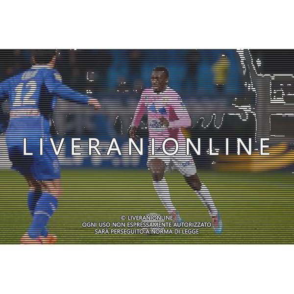 Maxime COLIN / Youssouf SABALY - 15.01.2014 - Troyes / Evian Thonon - 1/4Finale Coupe de la ligue Photo : Fred Porcu / Icon Sport AG ALDO LIVERANI SAS ONLY ITALY