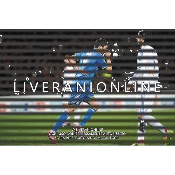 JOIE DE Andre Pierre GIGNAC - 15.01.2014 - Lyon / Marseille - 1/4Finale Coupe de la Ligue Photo : Jean Paul Thomas / Icon Sport AG ALDO LIVERANI SAS ONLY ITALY