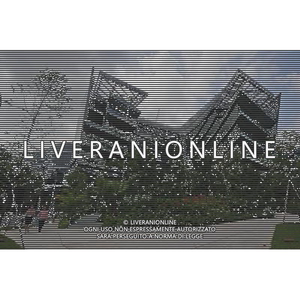 (140116) -- SINGAPORE, Jan. 16, 2014 () -- Lucasfilm\'s new animation production facility, the Sandcrawler, is seen during its opening ceremony in Singapore Jan. 16, 2014. (/Then Chih Wey) AG ALDO LIVERANI SAS ONLY ITALY