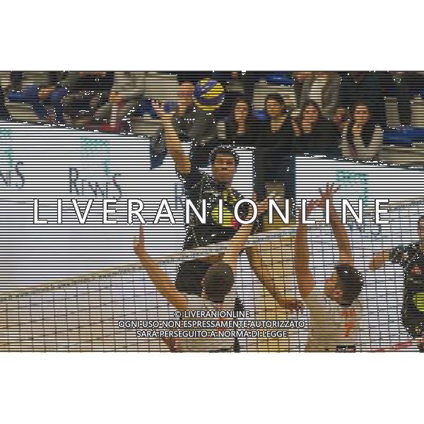 Rodney AH KONG - 17.01.2014 - Rennes / Narbonne - 15eme journee de Ligue A Photo : Clement Le Calve / Icon Sport /AGENZIA ALDO LIVERANI SAS - ITALY ONLY - EDITORIAL USE ONLY - VOLLEY