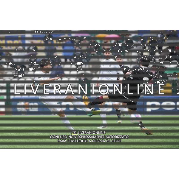 Vercelli 19-01-2014 Stadio Silvio Piola Campionato Lega PRO Prima Divisione girone A - 18å¡ giornata Pro Vercelli - Reggiana nella foto Greco al tiro foto Roberto Garavaglia - ag. Aldo Liverani sas