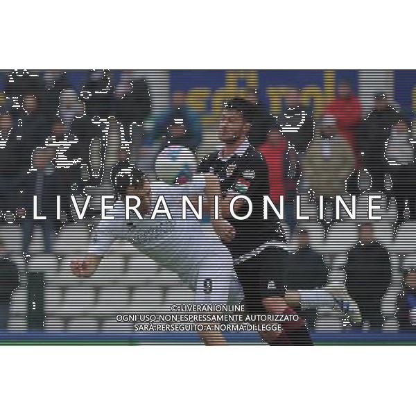 Vercelli 19-01-2014 Stadio Silvio Piola Campionato Lega PRO Prima Divisione girone A - 18å¡ giornata Pro Vercelli - Reggiana nella foto Marchi vicino alla rete di testa foto Roberto Garavaglia - ag. Aldo Liverani sas