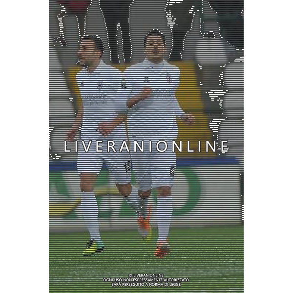 Vercelli 19-01-2014 Stadio Silvio Piola Campionato Lega PRO Prima Divisione girone A - 18å¡ giornata Pro Vercelli - Reggiana nella foto Ardizzone segna 1 a 0 Pro Vercelli foto Roberto Garavaglia - ag. Aldo Liverani sas