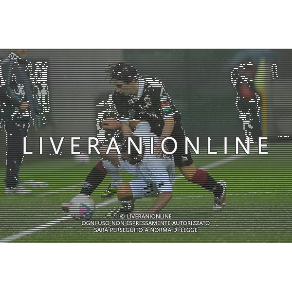 Vercelli 19-01-2014 Stadio Silvio Piola Campionato Lega PRO Prima Divisione girone A - 18å¡ giornata Pro Vercelli - Reggiana nella foto Rampi falloso su Fabiano foto Roberto Garavaglia - ag. Aldo Liverani sas