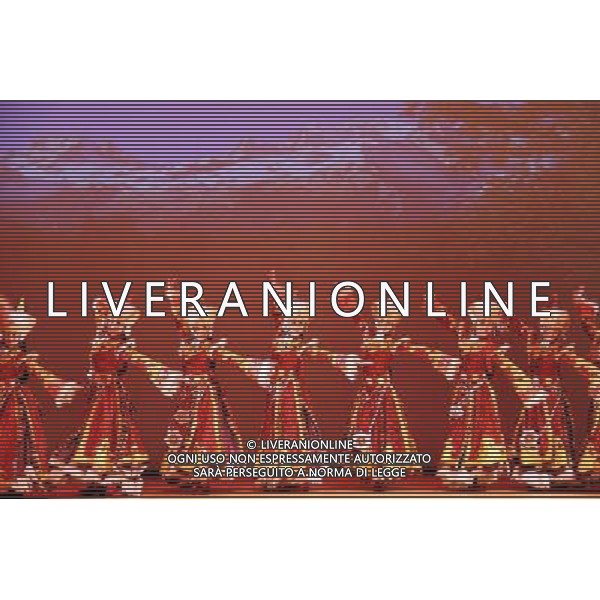 (140118) -- SEOUL, Jan. 18, 2014 () -- Actors from China\'s Tibetan Autonomous Prefecture of Gannan, northwest China\'s Gansu Province, present a performance in Seoul, South Korea, Jan. 18, 2014. (/Peng Qian) ©photoshot/AGENZIA ALDO LIVERANI SAS - ITALY ONLY - EDITORIAL USE ONLY - Attori provenienti dalla Cina della Prefettura autonoma tibetana di Gannan, nord-ovest della Cina provincia del Gansu, si esibiscono a Seoul, Corea del Sud, 18 gennaio 2014.