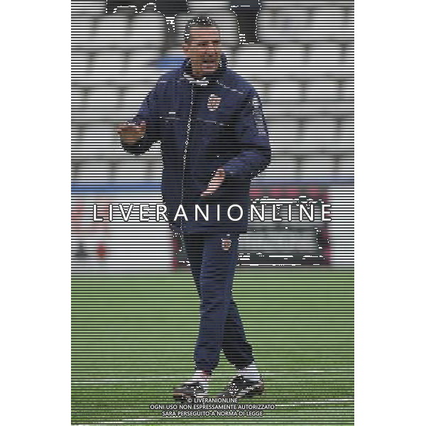 Vercelli 19-01-2014 Stadio Silvio Piola Campionato Lega PRO Prima Divisione girone A - 18Â° giornata Pro Vercelli - Reggiana nella foto Pier Francesco Battistini allenatore della Reggiana foto Roberto Garavaglia - ag. Aldo Liverani sas