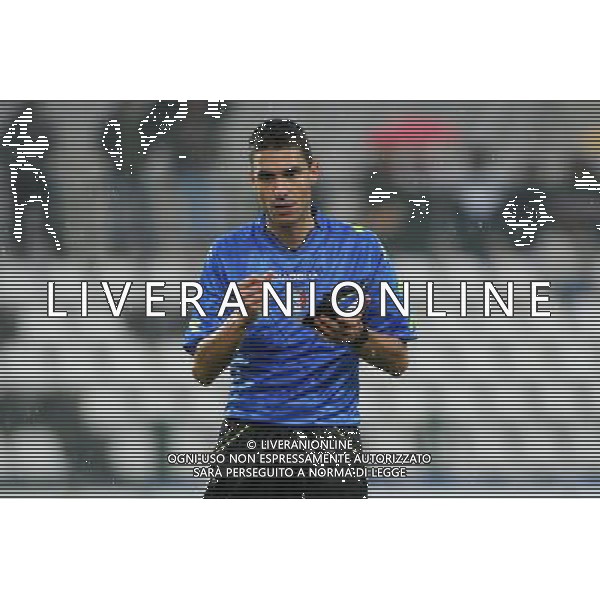 Vercelli 19-01-2014 Stadio Silvio Piola Campionato Lega PRO Prima Divisione girone A - 18Â° giornata Pro Vercelli - Reggiana nella foto l\'arbitro Alessandro Caso di Verona foto Roberto Garavaglia - ag. Aldo Liverani sas