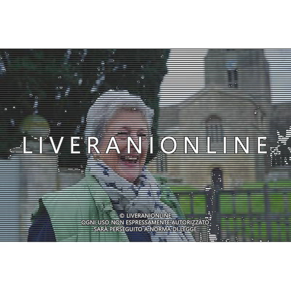 Bampton resident Nicky Gottelier, 68, is thrilled the village is so popular with visitors Downton Abbey open day ©Photoshot/Ag. Aldo Liverani s.a.s.-Only Italy-Editorial Use Only