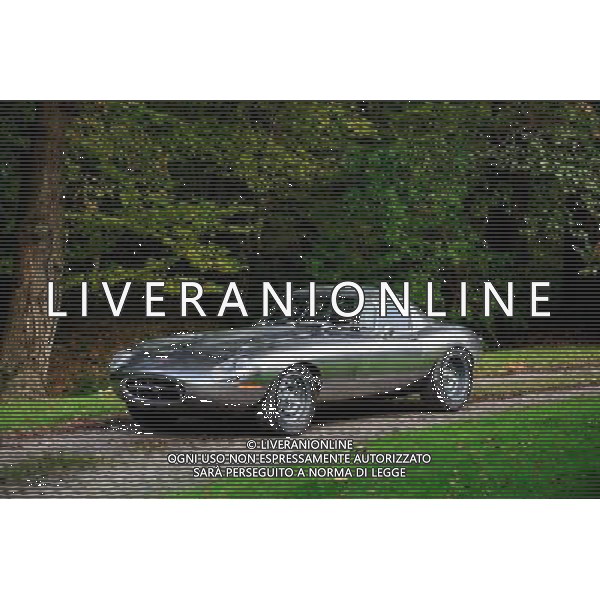 The sleek lines of the low drag coupe are seen clearly in the polished silver metal paint pf this car Eagle lo drag gt ©Photoshot/Ag. Aldo Liverani s.a.s.-Only Italy-Editorial Use Only