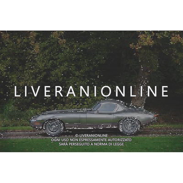 The sleek lines of the low drag coupe are seen clearly in the polished silver metal paint pf this car Eagle lo drag gt ©Photoshot/Ag. Aldo Liverani s.a.s.-Only Italy-Editorial Use Only