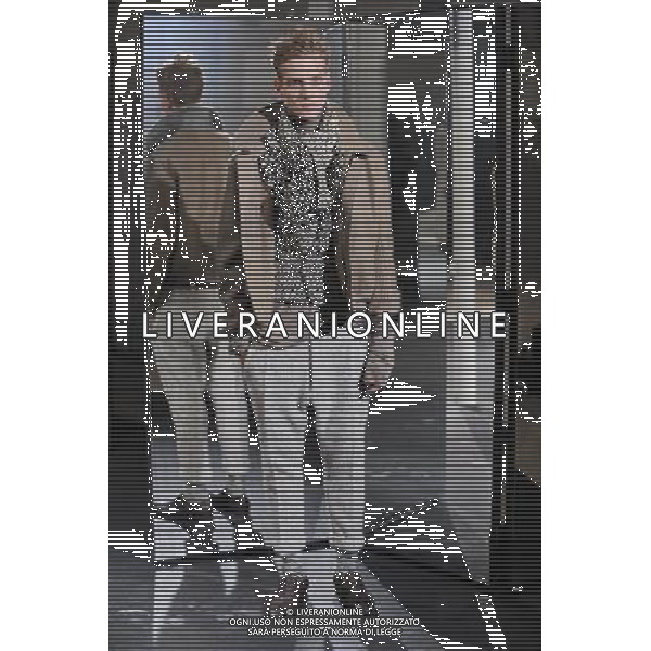 Haider Ackermann Autumn Winter 2014 Paris Fashion Week Ready to Wear Menswear Â©Photoshot/Ag. Aldo Liverani s.a.s.-Only Italy-Editorial Use Only