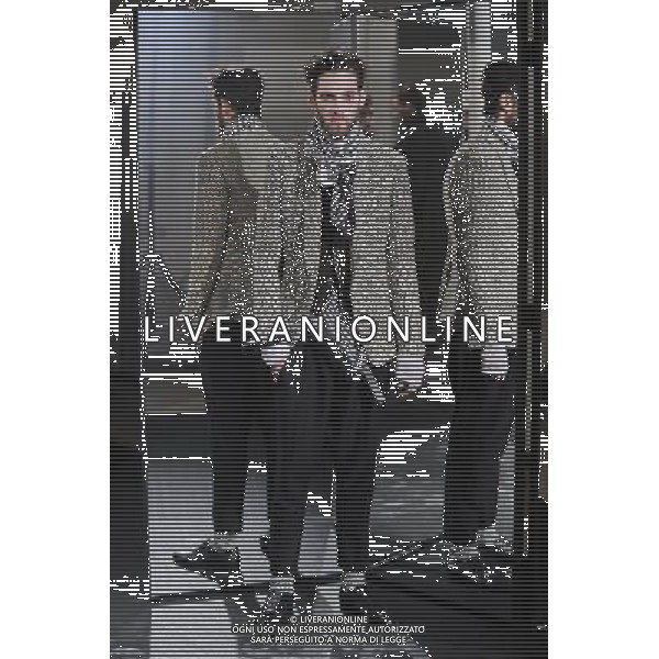 Haider Ackermann Autumn Winter 2014 Paris Fashion Week Ready to Wear Menswear Â©Photoshot/Ag. Aldo Liverani s.a.s.-Only Italy-Editorial Use Only