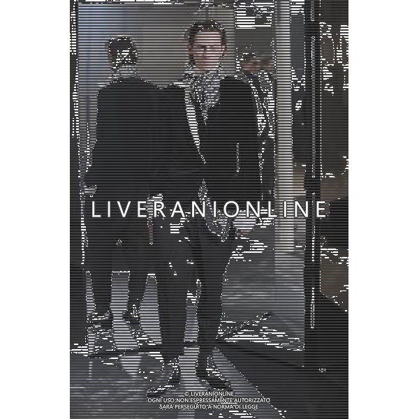 Haider Ackermann Autumn Winter 2014 Paris Fashion Week Ready to Wear Menswear Â©Photoshot/Ag. Aldo Liverani s.a.s.-Only Italy-Editorial Use Only