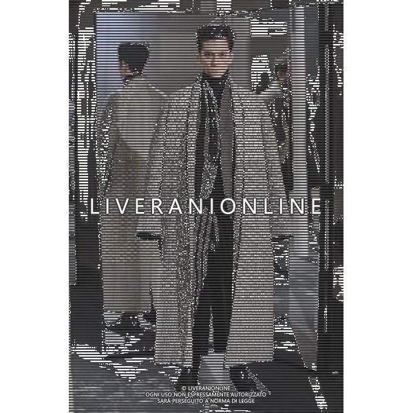 Haider Ackermann Autumn Winter 2014 Paris Fashion Week Ready to Wear Menswear Â©Photoshot/Ag. Aldo Liverani s.a.s.-Only Italy-Editorial Use Only