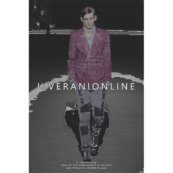 Dries van Noten Autumn Winter 2014 Paris Fashion Week Ready to Wear Menswear Â©Photoshot/Ag. Aldo Liverani s.a.s.-Only Italy-Editorial Use Only