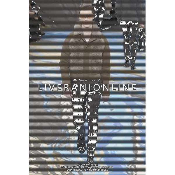 Louis Vuitton Autumn Winter 2014 Paris Fashion Week Ready to Wear Menswear Â©Photoshot/Ag. Aldo Liverani s.a.s.-Only Italy-Editorial Use Only