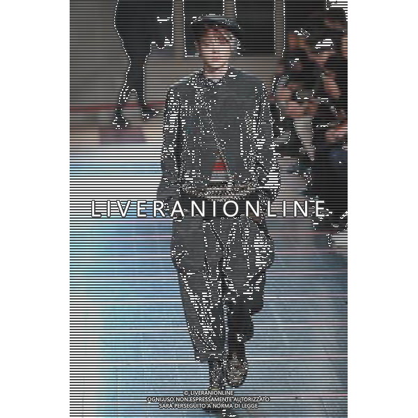 Yohji Yamamoto Autumn Winter 2014 Paris Fashion Week Ready to Wear Menswear Â©Photoshot/Ag. Aldo Liverani s.a.s.-Only Italy-Editorial Use Only