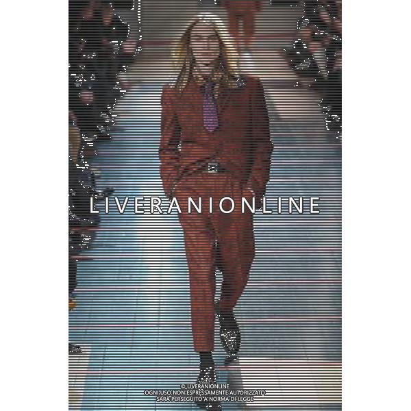 Yohji Yamamoto Autumn Winter 2014 Paris Fashion Week Ready to Wear Menswear Â©Photoshot/Ag. Aldo Liverani s.a.s.-Only Italy-Editorial Use Only