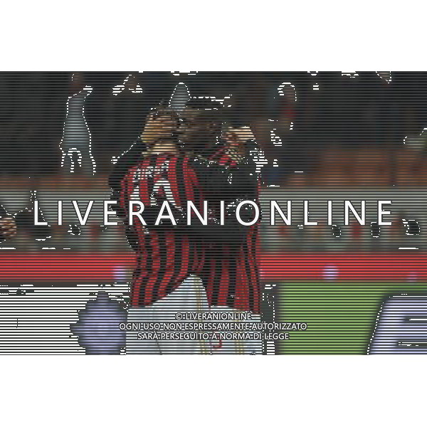 Milano 22-01-2014 TIM Cup - Coppa Italia quarti di finale Stadio Giuseppe Meazza - San Siro Milan - Udinese nella foto Balotelli segna 1 a 0 Milan foto Roberto Garavaglia - ag. Aldo Liverani sas