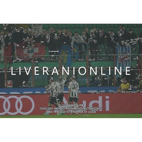 Milano 22-01-2014 TIM Cup - Coppa Italia quarti di finale Stadio Giuseppe Meazza - San Siro Milan - Udinese nella foto Muriel segna 1 a 1 foto Roberto Garavaglia - ag. Aldo Liverani sas