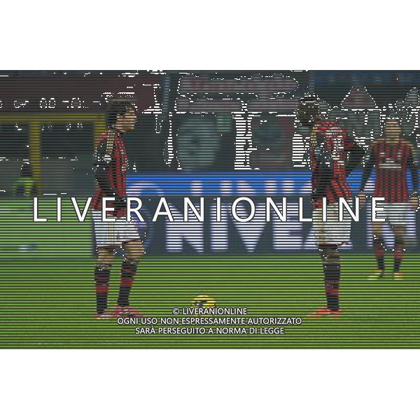 Milano 22-01-2014 TIM Cup - Coppa Italia quarti di finale Stadio Giuseppe Meazza - San Siro Milan - Udinese nella foto delusione Milan foto Roberto Garavaglia - ag. Aldo Liverani sas