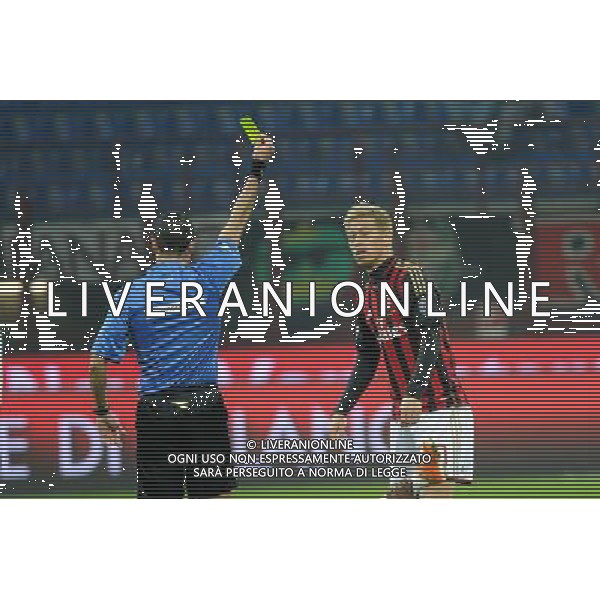 Milano 22-01-2014 TIM Cup - Coppa Italia quarti di finale Stadio Giuseppe Meazza - San Siro Milan - Udinese nella foto Honda ammonito foto Roberto Garavaglia - ag. Aldo Liverani sas